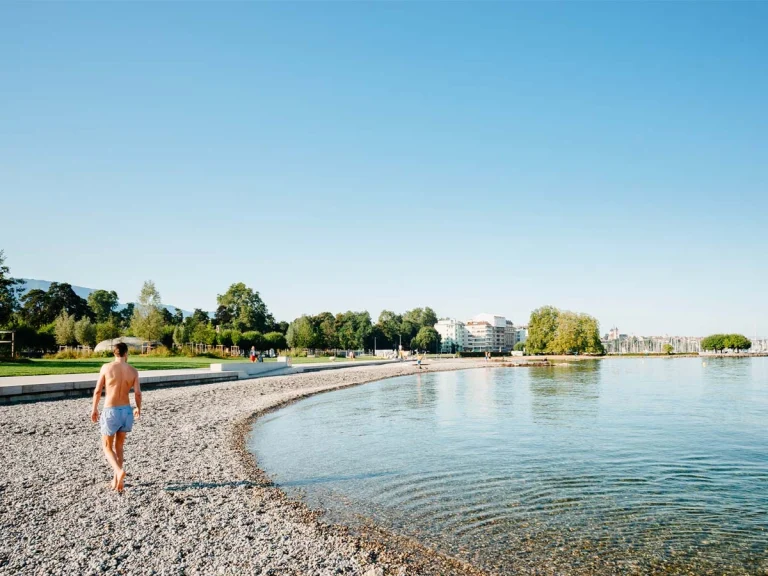 Menikmati Keindahan Pantai Pantai Eaux-Vives di Geneva